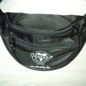 Vuarnet France Cosmetics Fanny Pack, Waist Bag Black Vintage New Old Stock